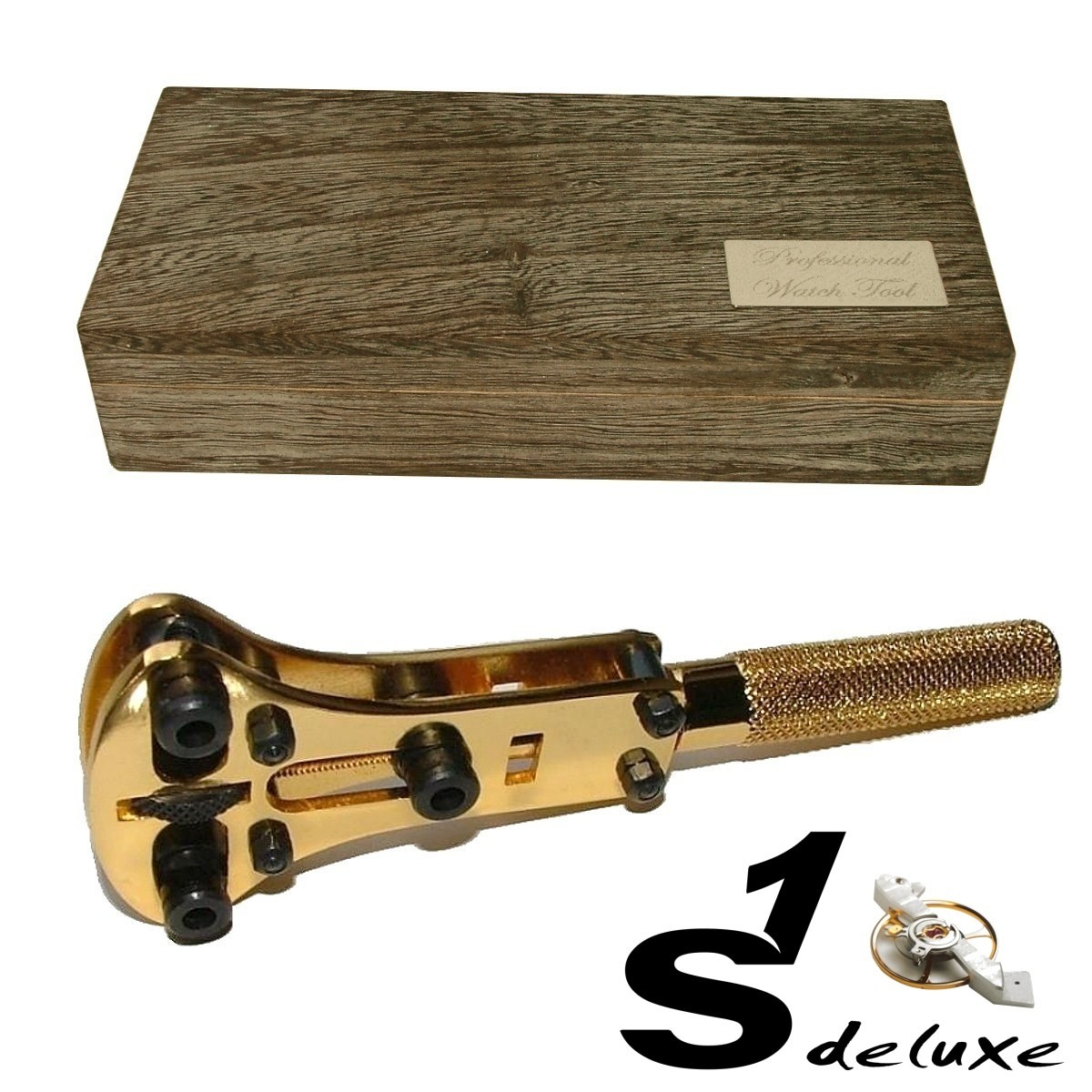 S1 Deluxe Profi Uhrenöffner PREMIUM STAR mit Holzbox S1 Deluxe Profi Uhrenöffner PREMIUM STAR mit Holzbox