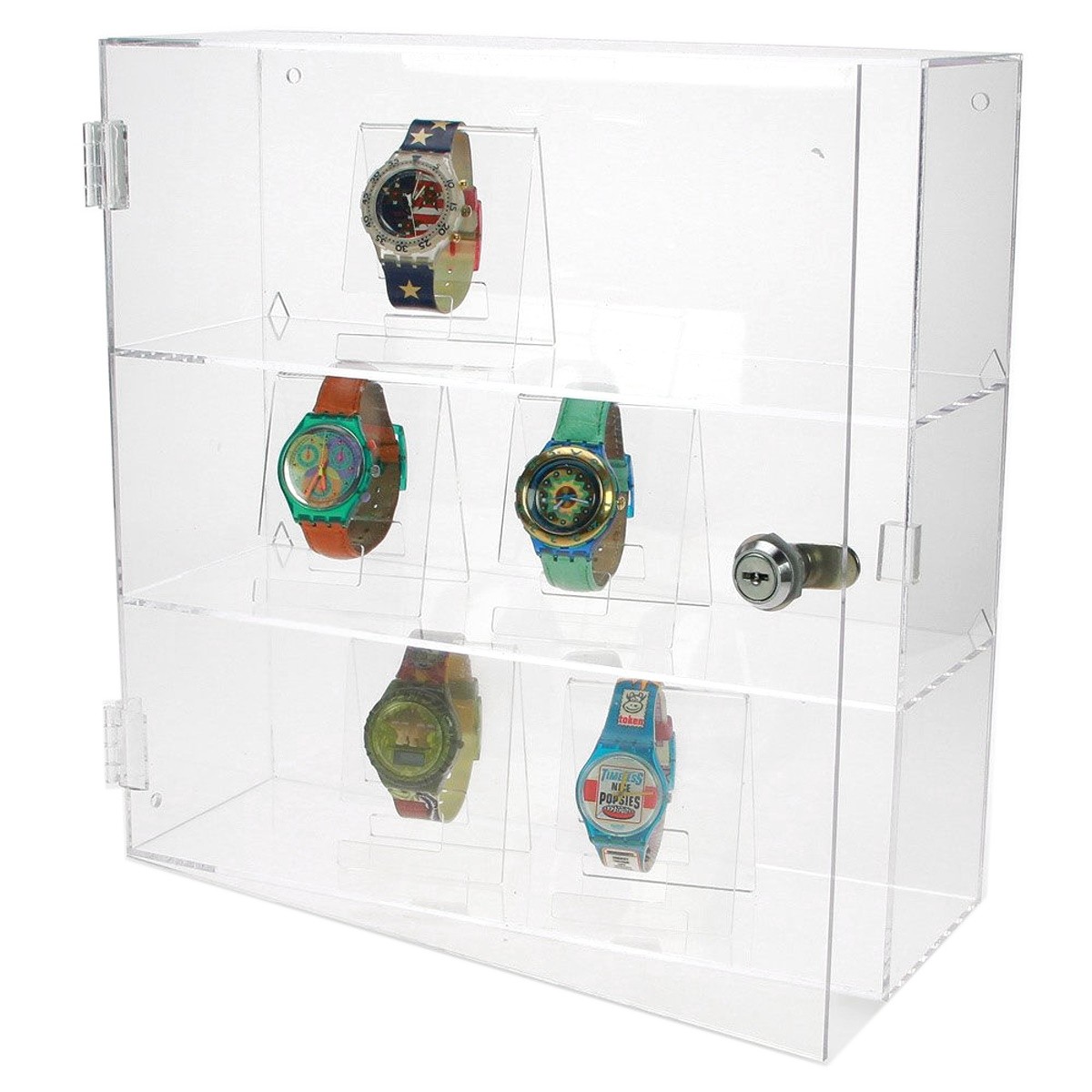 Glasklare Uhrenvitrine S1 CRYSTAL 360° MAX. Diese Vitrine für Uhren