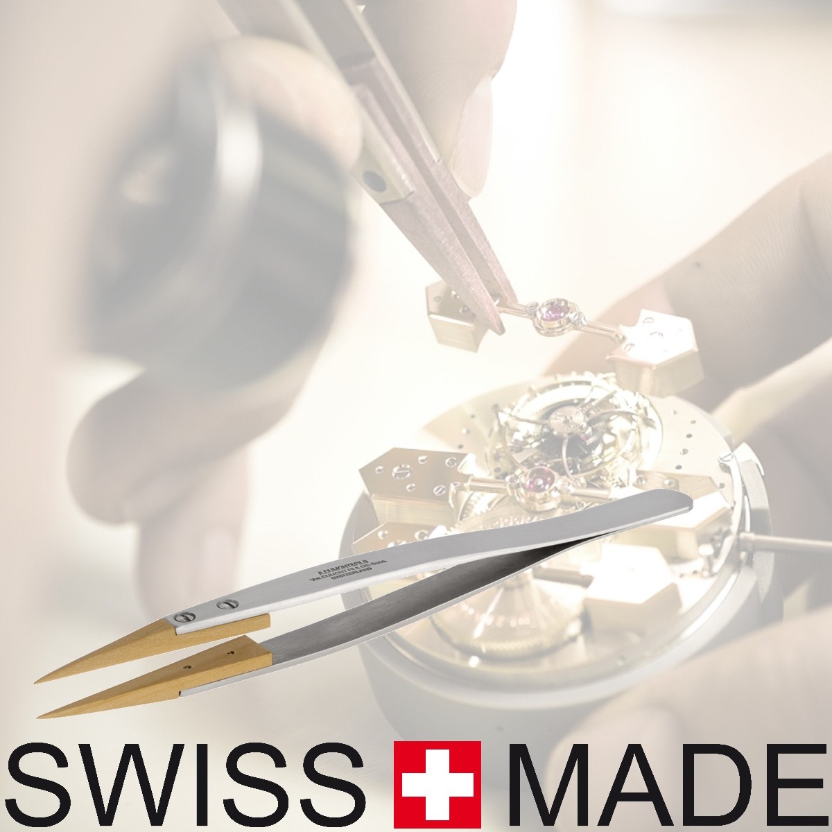 Ultrapräzise Antimagnetische Pinzette - Mit Austauschbaren Holzspitzen Für Uhren & Elektronik