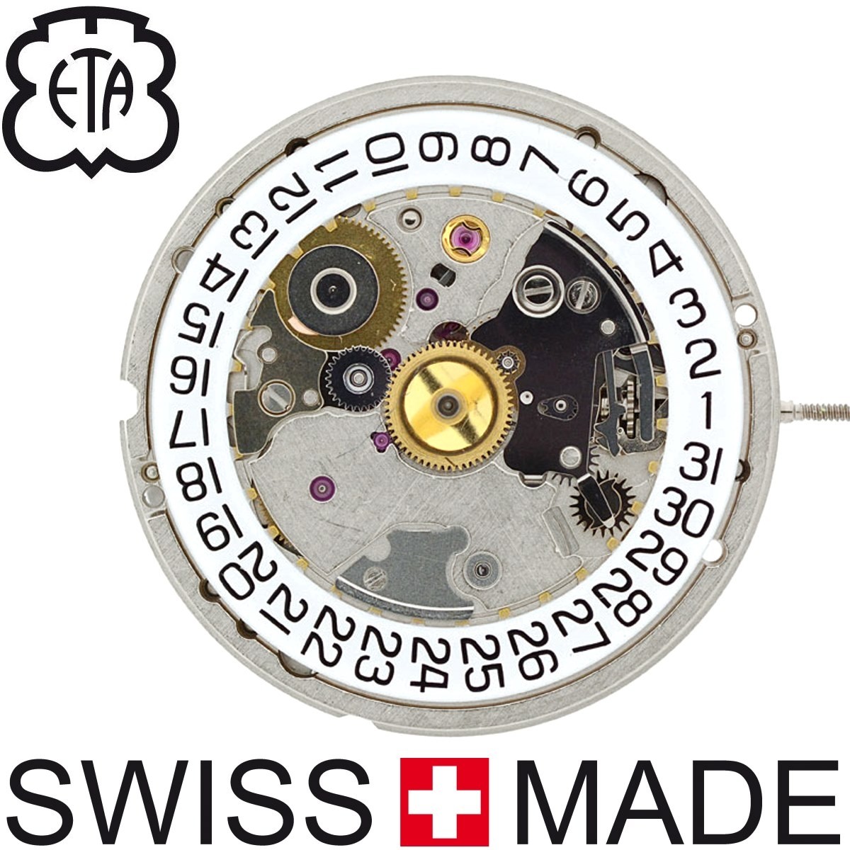 ETA 2892-A2 Automatik-Uhrwerk mit Datum - Original schweizer ETA ...