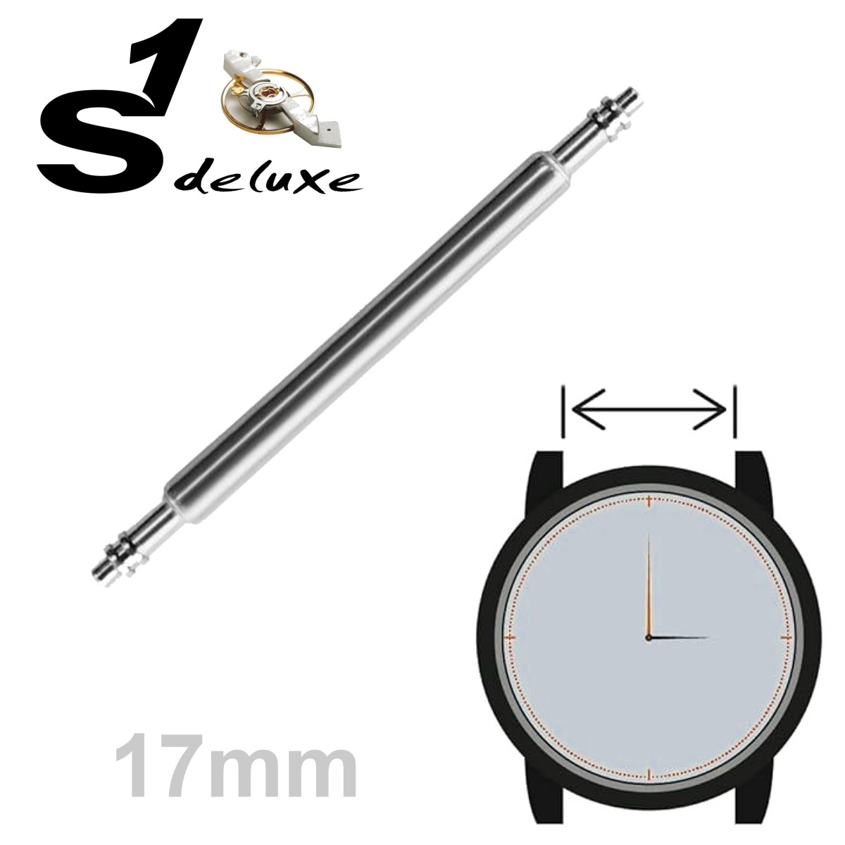 Federstege 22mm QUARKZMAN Federstegstifte Für Uhren (8 Stück