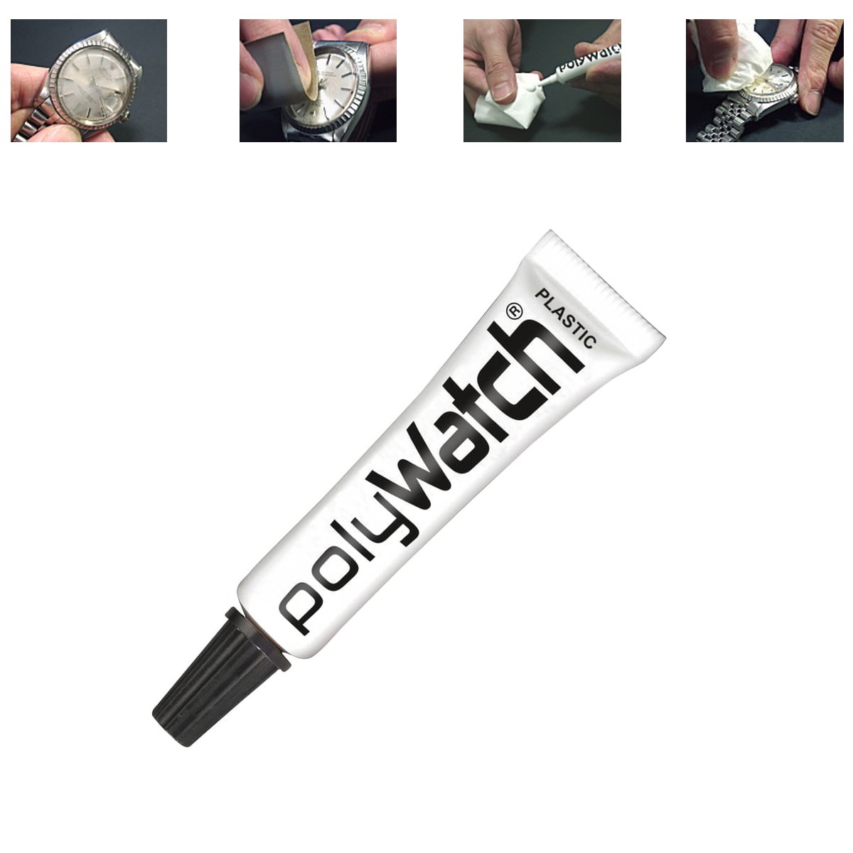 PolyWatch 3-tlg Set Kratzer-Entferner Für Kunststoff | Politur Für Uhrgläser & Acrylglas | 5g Tuben