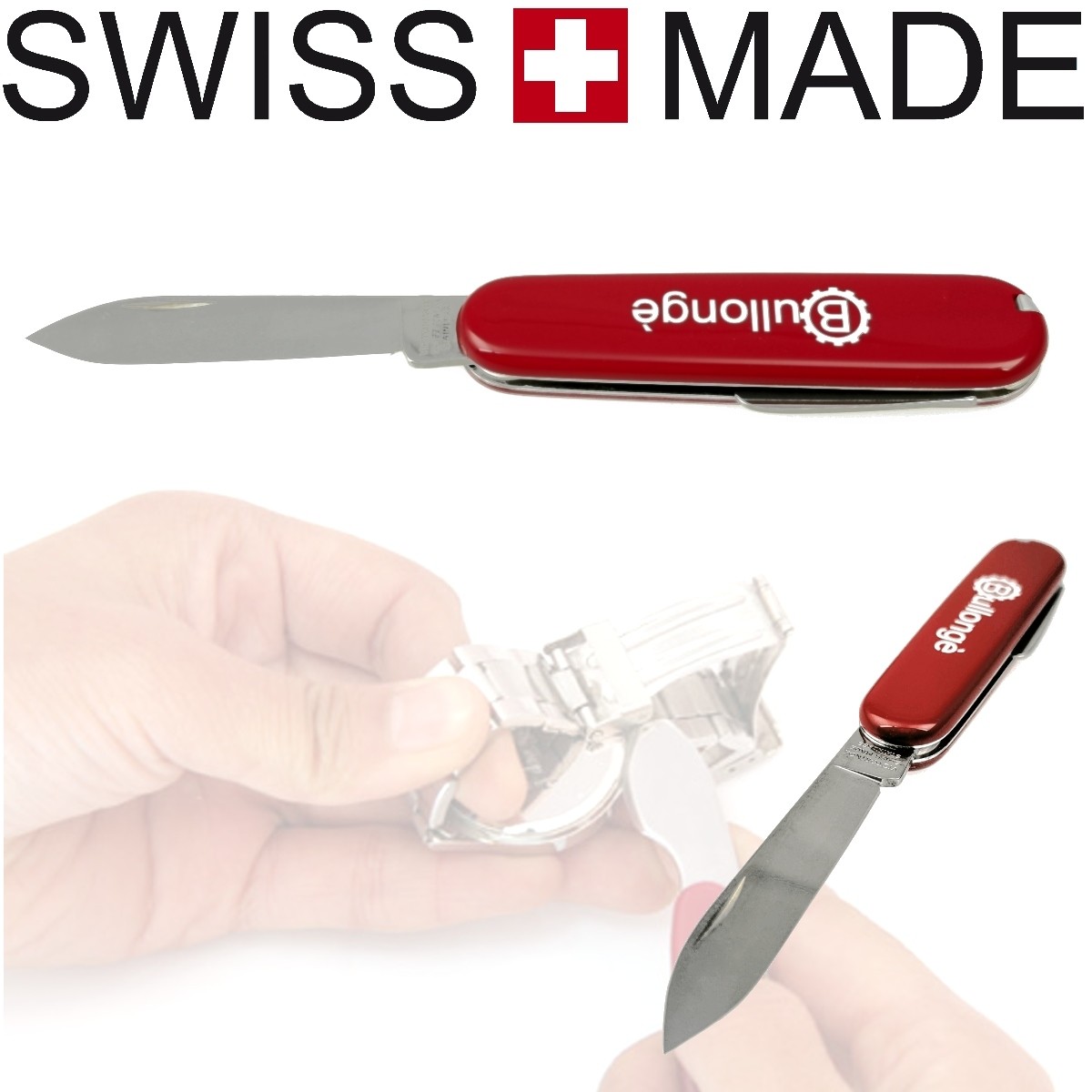 Gehausemesser VICTORINOX Geneva Swiss Edition. Uhrenmesser zum Offnen von Uhren mit eingepressten Boden Deckel. Victorinox swiss made
