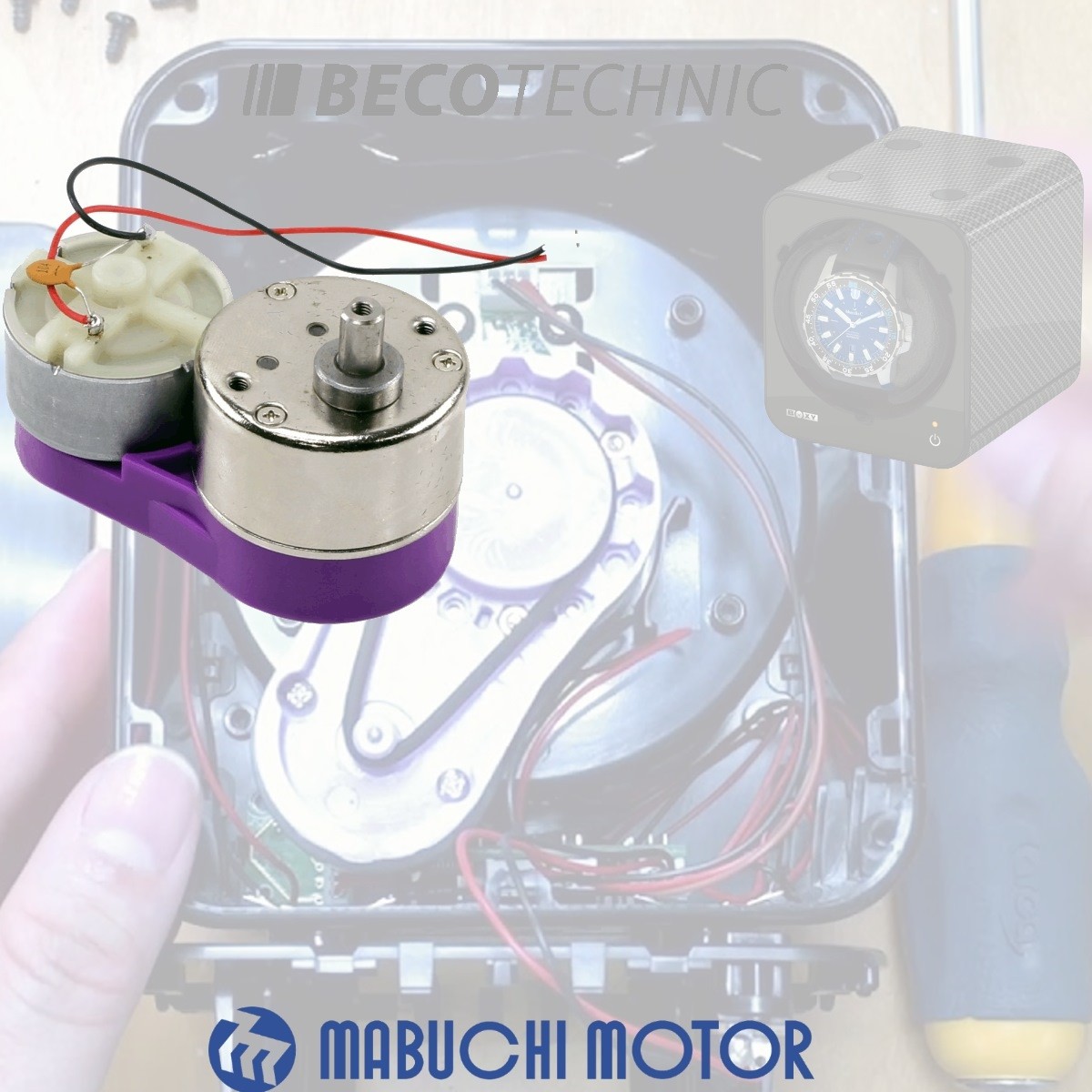 Uhrenbeweger Motor für Beco Technic Uhrenbeweger, der Ersatmotor ist