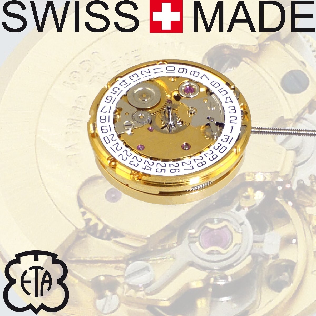 Automatik Uhrwerk ETA 2671 mit Datum ETA Uhrwerke fur Armbanduhren online kaufen