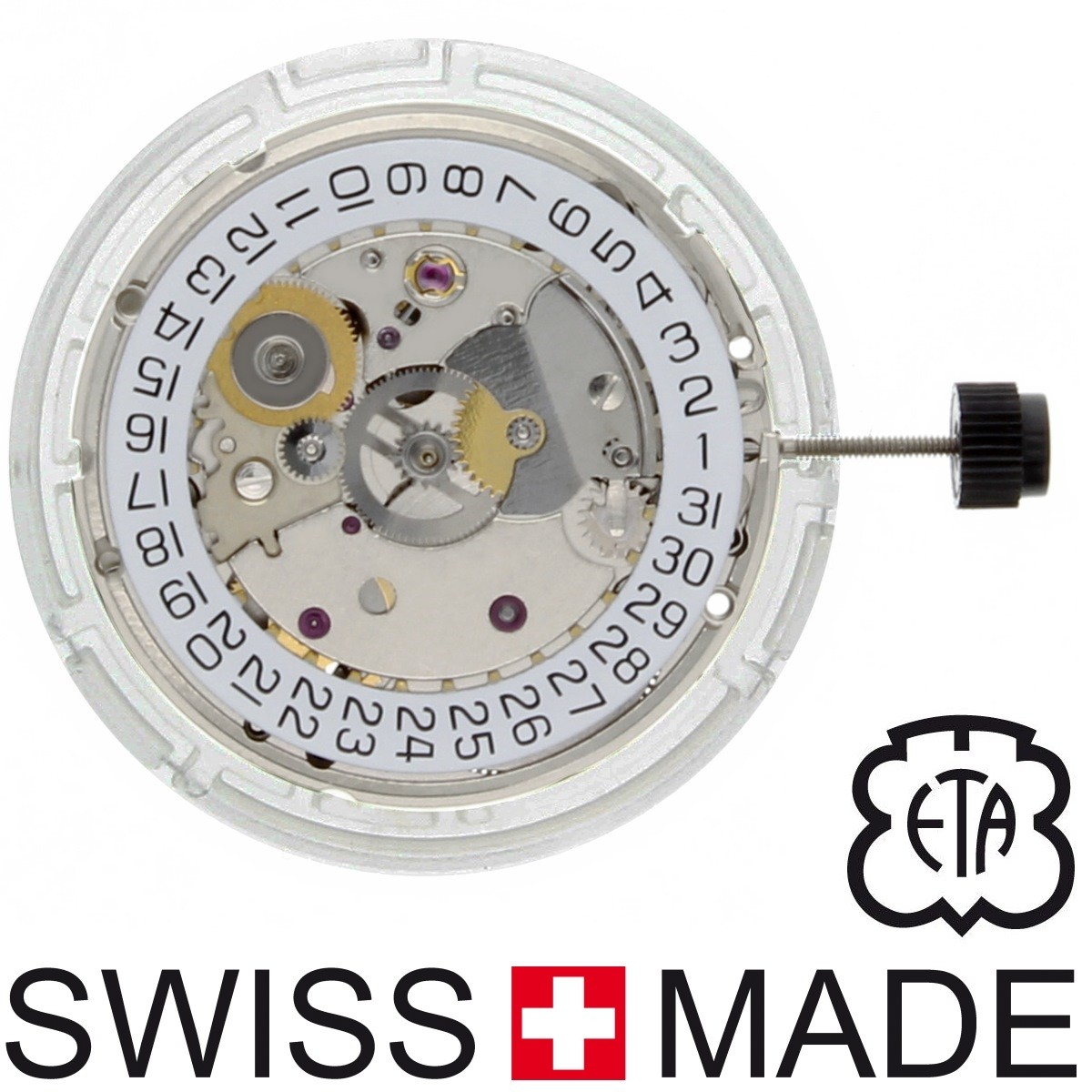 ETA 2824-2 Automatik-Uhrwerk mit Datum aus der Schweiz, sofort