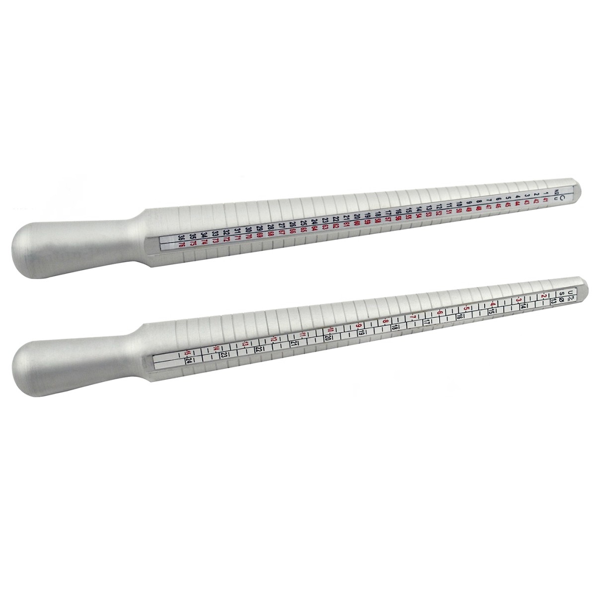 HaavPoois Ringmesswerkzeug Set - Ringgrößen Messstab Mit Gummi Hammer