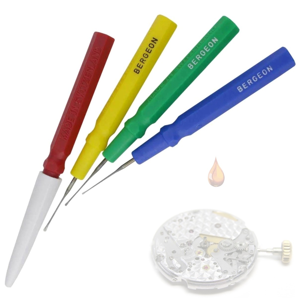 Bergeon 30102-P4 - Set Di 4 Raccoglitori Di Olio Di Precisione Per - Foto 12