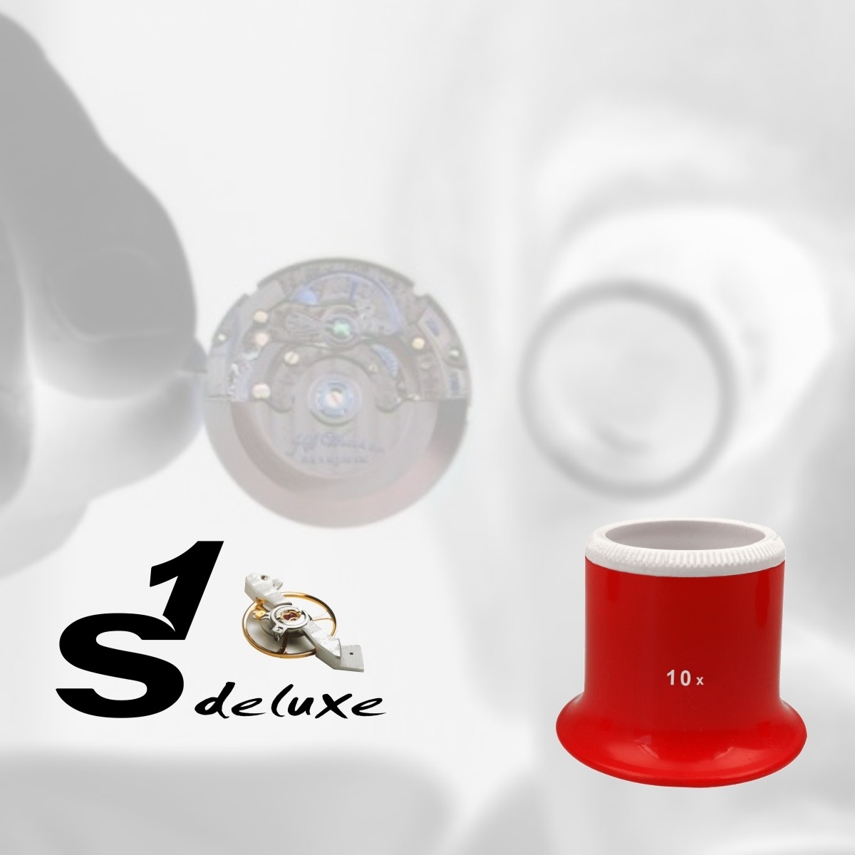 Uhrmacher-Augenlupe S1 Deluxe SWISSLY 10x 