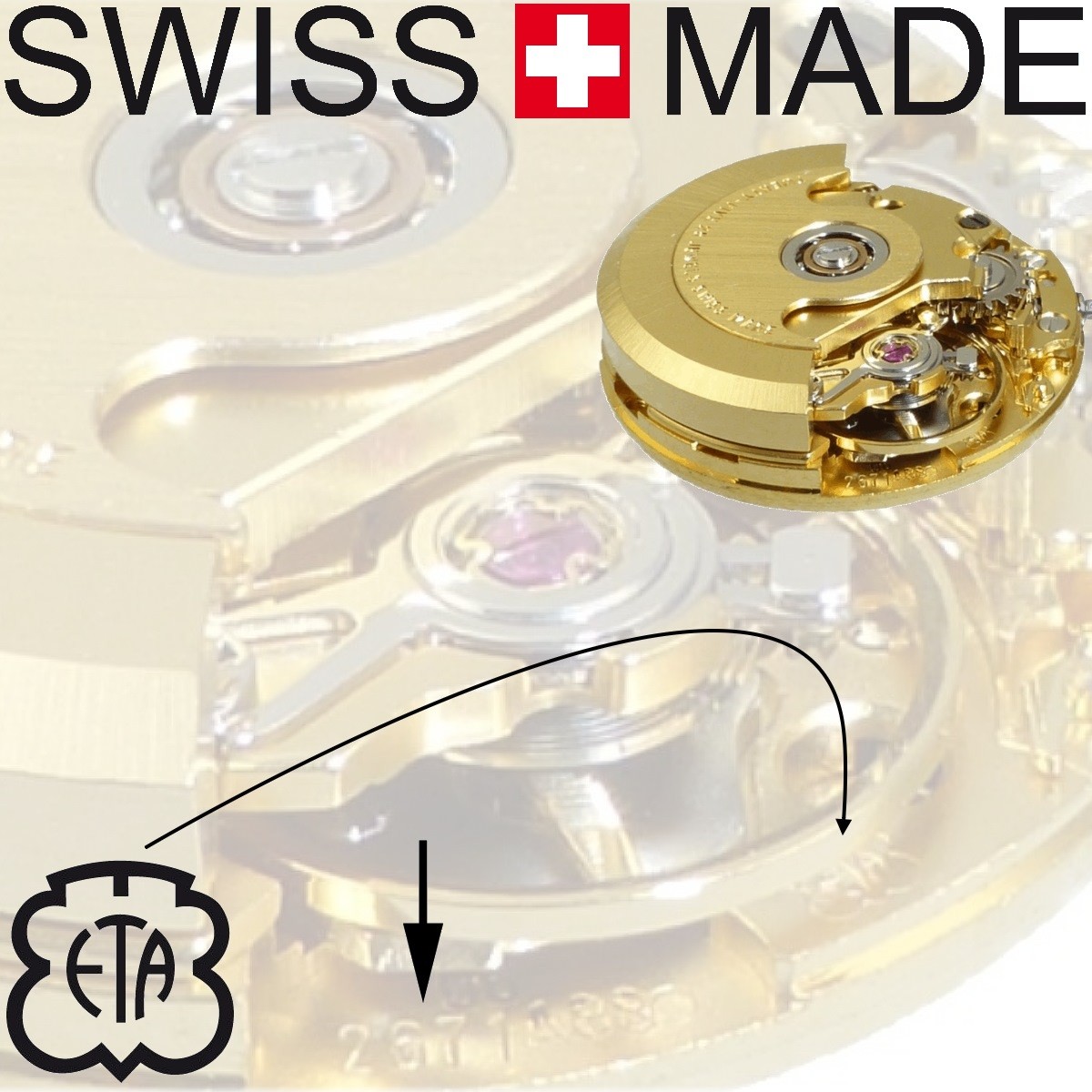 Swiss eta 2671 automatic movement outlet