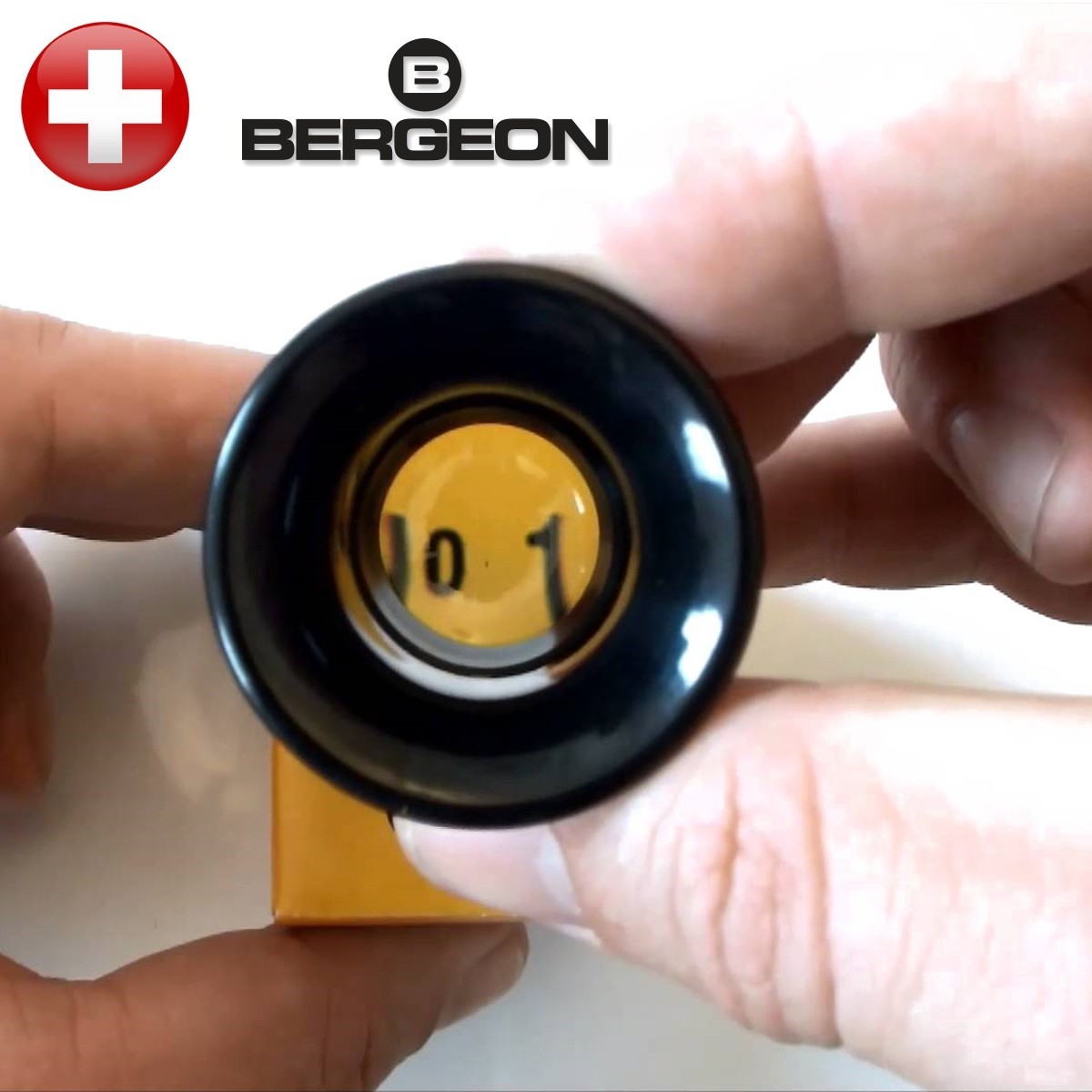 Bergeon 1458-a-15 Uhrmacher Doppel Objektiv Brillenlupe 15x Vergrößerung 