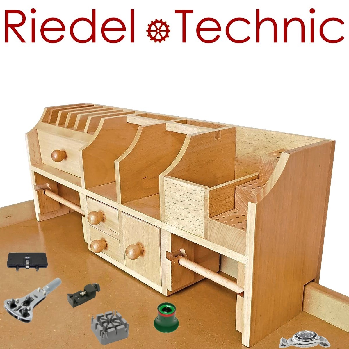 Uhrmacher Schraubzwinge Aus Holz - Verstellbar Für Uhr Reparatur