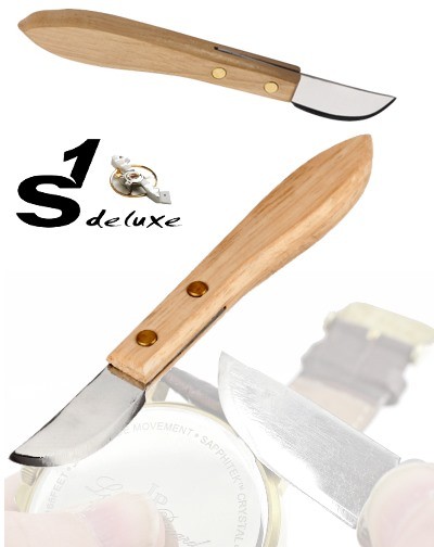 Uhrenmesser S1 Deluxe NOXX mit Holzgriff 