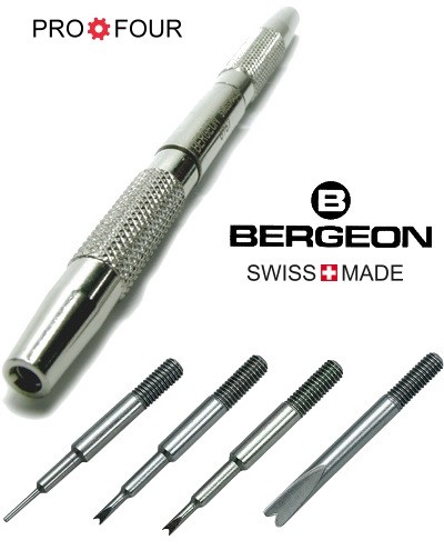 Bergeon Federstegbesteck 6767-PRO4 mit 3 Gabeln und Dorn