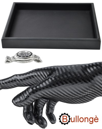 Vorlagetablett BULLONGÈ CARBONIO für Uhren und Schmuck