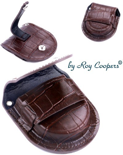 Etui für Taschenuhren Roy Coopers CROCO braun
