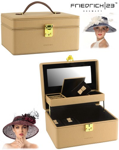 Uhren.- und Schmuckkoffer ASCOT BEIGE by Friedrich|23