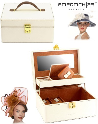 Uhren.- und Schmuckkoffer ASCOT ELFENBEIN by Friedrich|23