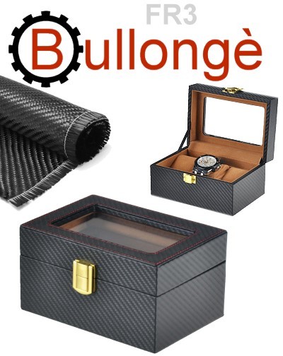 Uhrenbox mit Fenster BULLONGÈ FR3 CARBON