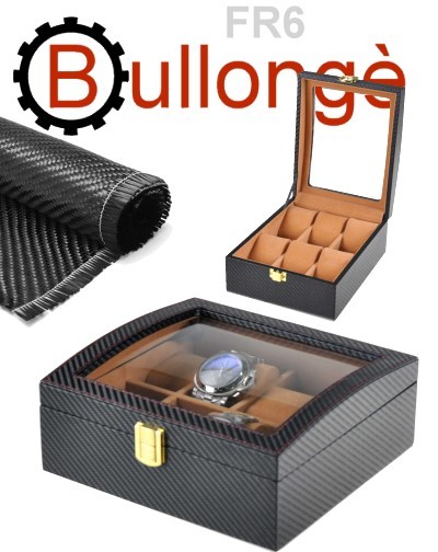 Uhrenbox mit Fenster BULLONGÈ FR6 CARBON