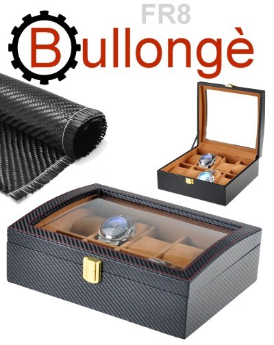 Uhrenbox mit Fenster BULLONGÈ FR8 CARBON
