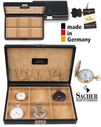 Manufaktur Uhrenschatulle für 6 Taschenuhren CLASSICO
