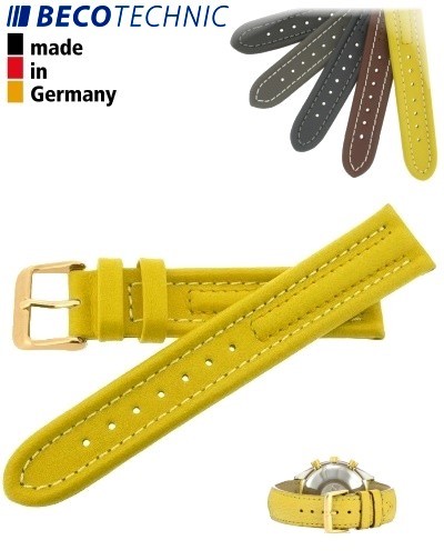 Armband Arizona Kalb 24mm gelb / gold
