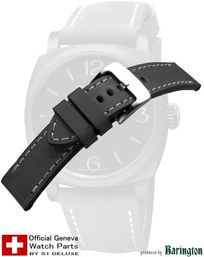 Lederarmband ROYAL-AERONAUTICAL schwarz 20mm