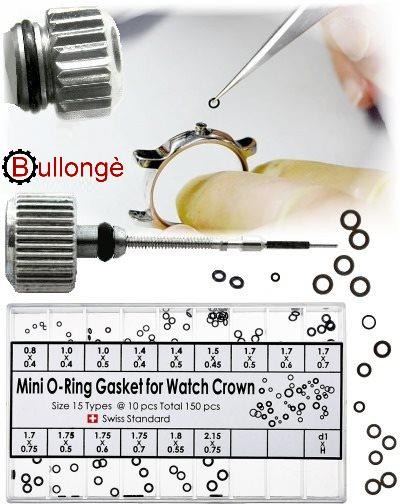 Mini-Dichtungen O-Ringe für Kronen und Drücker von Armbanduhren