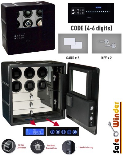 Safewinder® PRESTIG X6 Uhrenbeweger & Safe