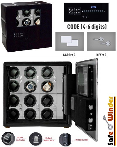 Safewinder® PRESTIG X12 Uhrenbeweger & Safe