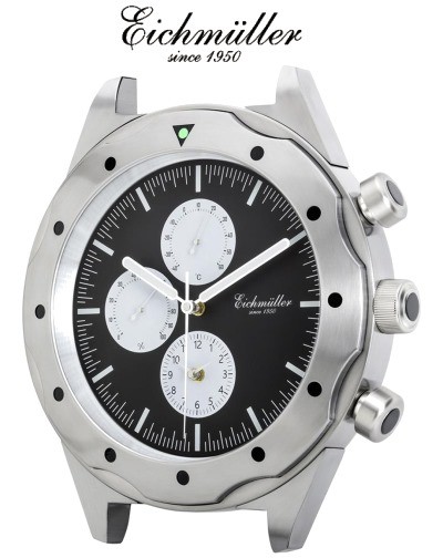 Wanduhr CHRONO Design mit 2 Zeitzonen