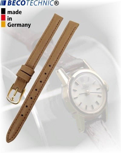Lederarmband Beco Technic Polo 8mm beige gold