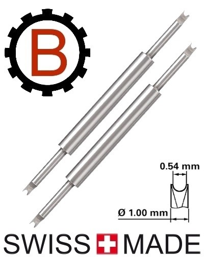 BULLONGÈ 6825-XF Mini-Gabel Federstegzange 0,54mm für RLX