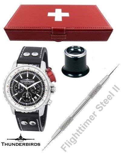 Fliegerchronograph Thunderbirds Flighttimer Steel II