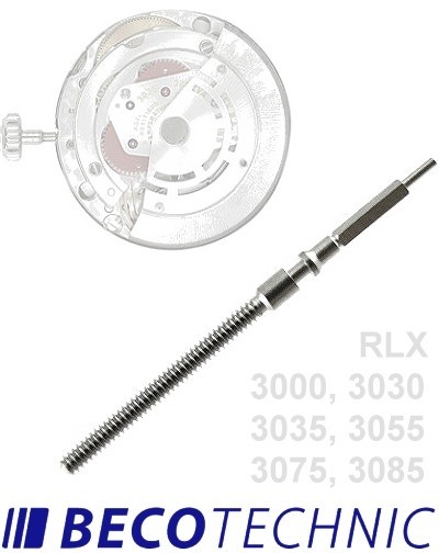 Aufzugwelle für RLX Kaliber 3000, 3030, 3035, 3055 ff