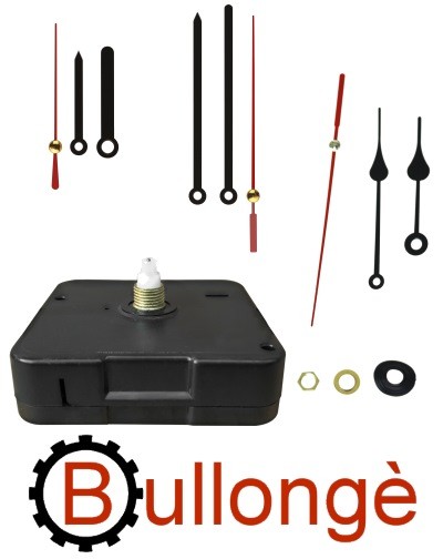 BULLONGÈ Quarzuhrwerk-Set 3x3 PREMIUM mit 9 Metall-Zeigern