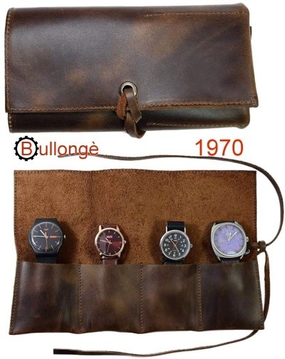 Uhrenrolle BULLONGÈ LUXOWA SUPER-SOFT Echt-Leder braun
