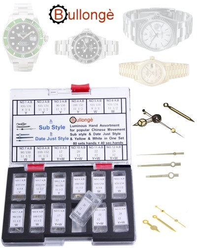 Sortiment Zeiger im SUB + DATEJUST STYLE
