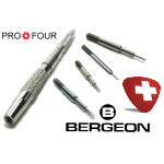 Bergeon Federstegbesteck 6767-PRO4 mit 3 Gabeln und Dorn