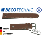 Lederband Beco Technic  Chrono-Pilot natur 24mm