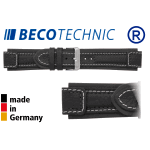 Beco Technic Uhrenband Terrasco Kalb 18 mm black