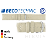 Beco Technic HERMES Lederarmband creme stahl 22