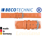 Uhrenarmband Louisiana Kroko Kalb orange 12mm