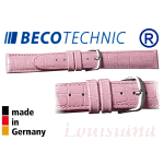 Uhrenarmband Louisiana Kroko Kalb rosa 12mm