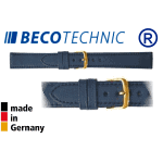 Uhrenarmband Leder NAPPA mitternachtsblau 12 gold