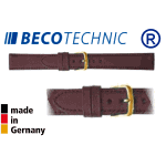 Uhrenarmband Leder NAPPA braun 12 gold