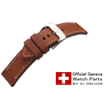 Lederarmband ROYAL-AERONAUTICAL oxydbraun 24mm