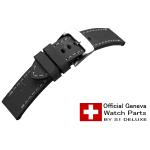 Lederarmband ROYAL-AERONAUTICAL schwarz 20mm