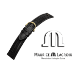 MAURICE LACROIX Lederband Teju-Eidechse 20 black/gold